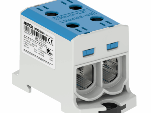 Bloc de jonction - OTL 95-2 - 4 trous - Bleu｜Morek