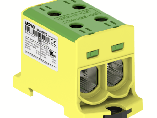 Bloc de jonction - OTL 95-2 - 4 trous - Vert-Jaune｜Morek