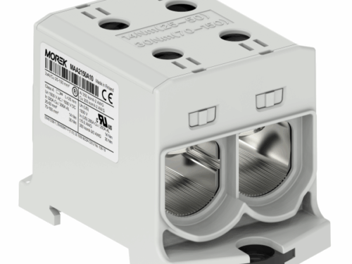 Bloc de jonction - OTL 150-2 - 4 trous - Gris｜Morek