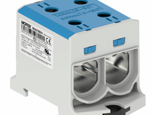 Bloc de jonction - OTL 150-2 - 4 trous - Bleu｜Morek