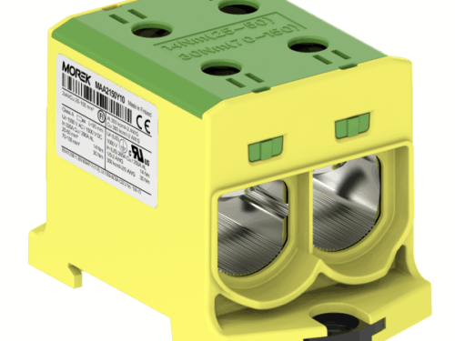 Bloc de jonction - OTL 150-2 - 4 trous - Vert-Jaune｜Morek