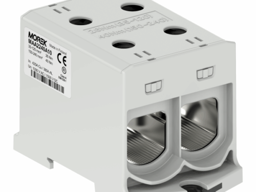 Bloc de jonction - OTL 240-2 - 4 trous - Gris｜Morek