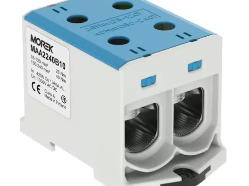 Bloc de jonction - OTL 240-2 - 4 trous - Bleu｜Morek