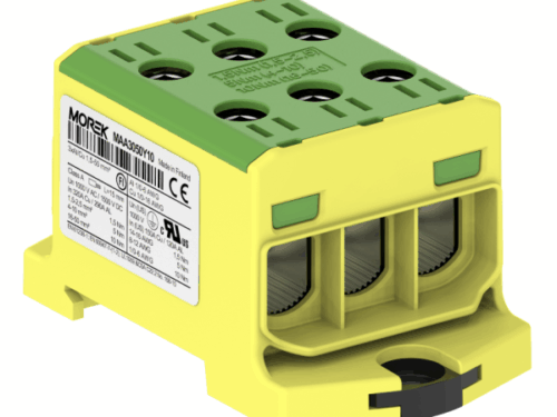 Bloc de jonction - OTL 50-3 - 6 trous - Vert-Jaune｜Morek