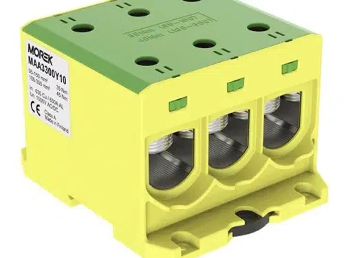Bloc de jonction - OTL 300-3 - 6 trous - Vert-Jaune｜Morek