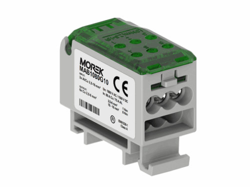 Répartiteur unipolaire Morek - OJL 80A - Vert
