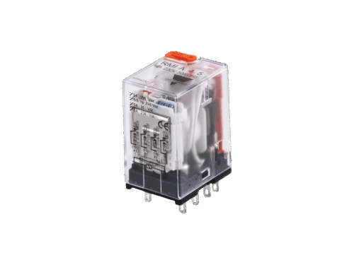 Relais miniature 4 RT Gavazzi - 5 A - 48 VAC - Voyant Led et forçage | REF RMIA4548AC