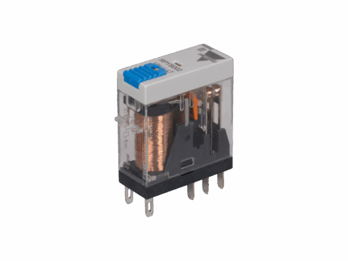 Relais 2 RT Gavazzi - 5A 12VCC LED + BP + ID | REF RPYS002012DLT