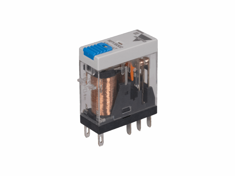Relais 2 RT Gavazzi - 5A 12VCC LED + BP + ID | REF RPYS002012DLT