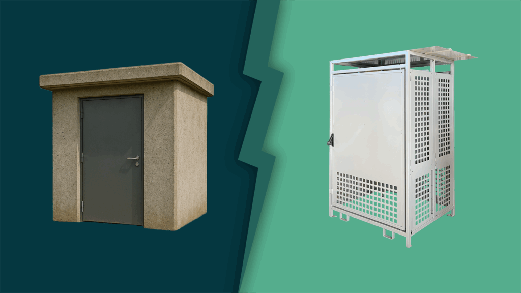 Quelle différence entre un shelter béton et un shelter métallique pour le photovoltaïque