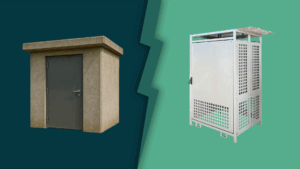 Quelle différence entre un shelter béton et un shelter métallique pour le photovoltaïque