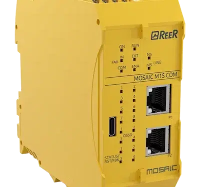 MOSAIC M1S COM-1 Unité maître MOSAIC - 8 entrées, 4 OSSD simples ou 2 paires|Reer Safety