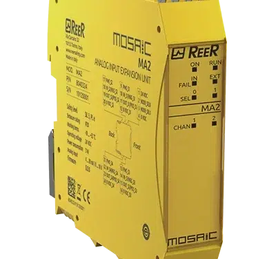 MOSAIC MA2-1 Unité d’extension de 2 entrées analogiques 4-20 mA, 0-10 V|Reer Safety