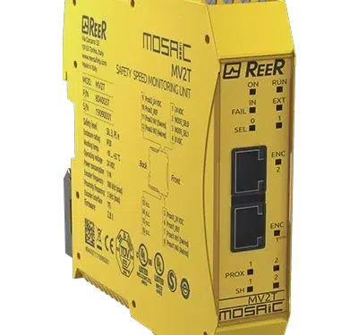 MOSAIC MV2T-1 Unité d’extension de surveillance de vitesse de sécurité, 2 entrées pour codeurs TTL|Reer Safety